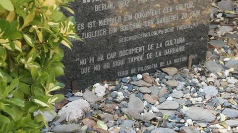 Walter Benjamin in Portbou Video stock 12008832