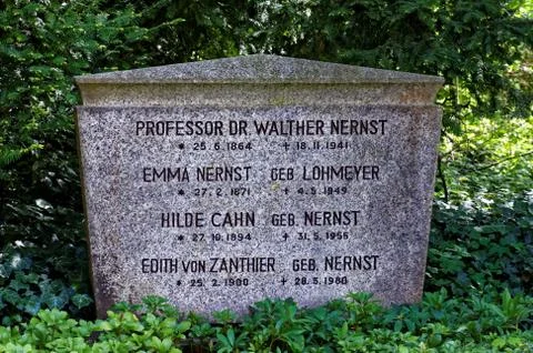 Walther Nernst monument Stock Photos