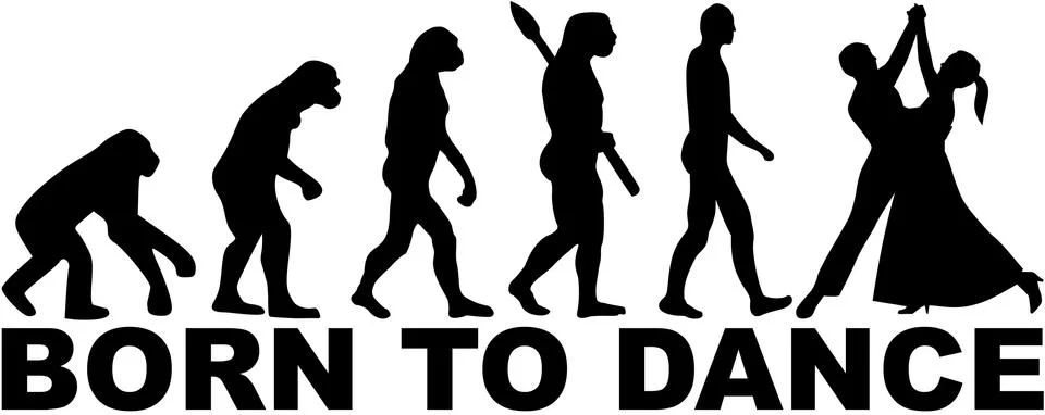 Waltz evolution - Born to dance Stock-Illustration