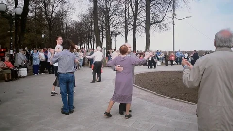 Waltz in the street Stock Footage 75651163