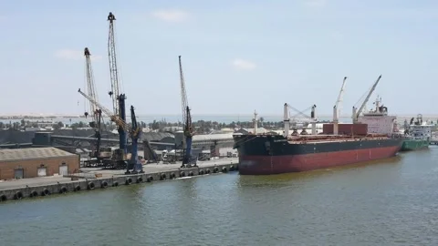 Walvis Bay Harbour 3 Video stock 253799813