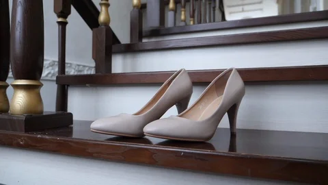 Waman's shoes Stock Footage 106770820