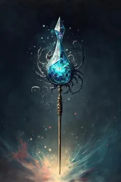 Wand of conducting Stock Illustration