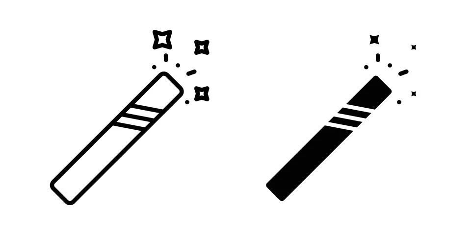 Wand icon vector design. EPS10 Illustrazione stock