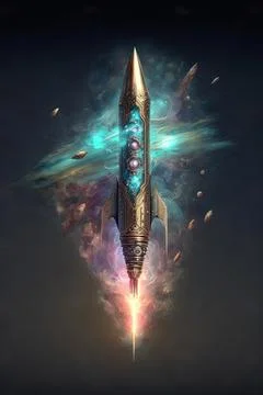 Wand of magic missile Stock Illustration