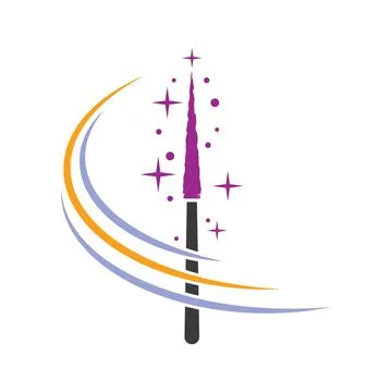 Wand Magic stick icon 스톡 일러스트
