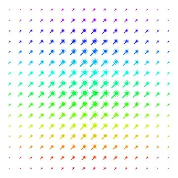Wand Magic Tool Shape halftone Spectral effect Illustrazione stock