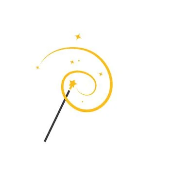 Wand magic  vector icon illustration design Illustrazione stock