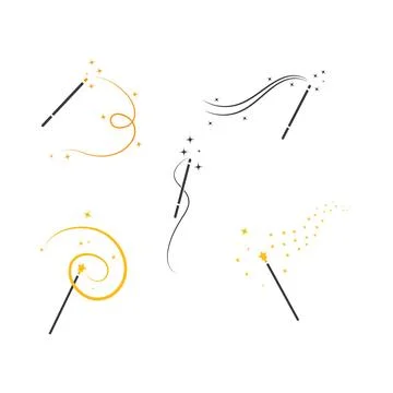 Wand magic  vector icon illustration design Illustrazione stock