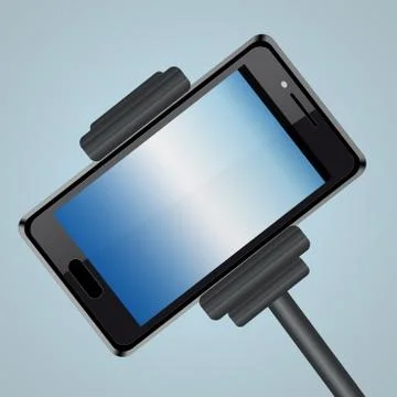 Wand for selfies Stock Illustration