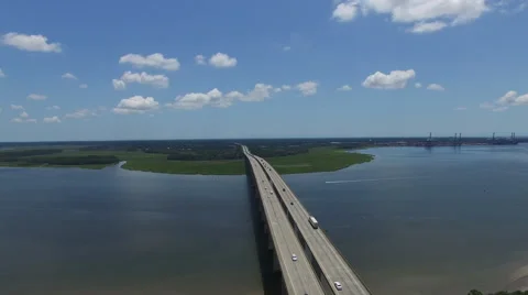 Wanda River Flyby Video stock 65995696