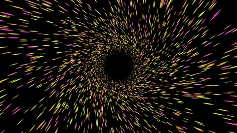Wander through a stream of radiant energy, sense of infinity and dynamism. Stock Footage 307394740