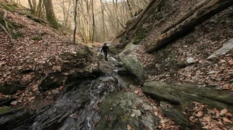 Wanderer up 10 Stock Footage 22261739