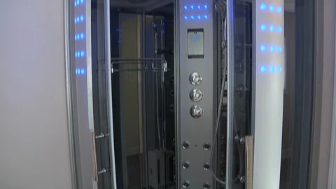 Wanderful Shower Cabin Stock Footage 111497825