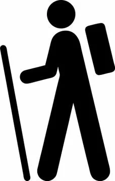 Wandering logo Stock Illustration