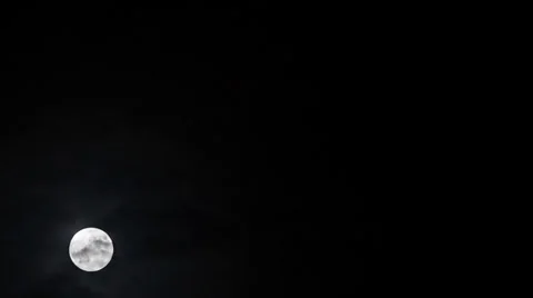 Wandering moon Stock Footage 32037221
