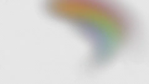 A wandering rainbow ray on a black screen Stock Footage 256711621