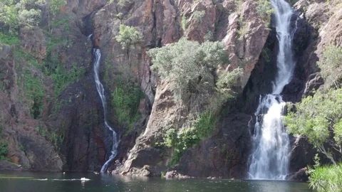 Wangi falls in Litchfield NP Stock Footage 71214429