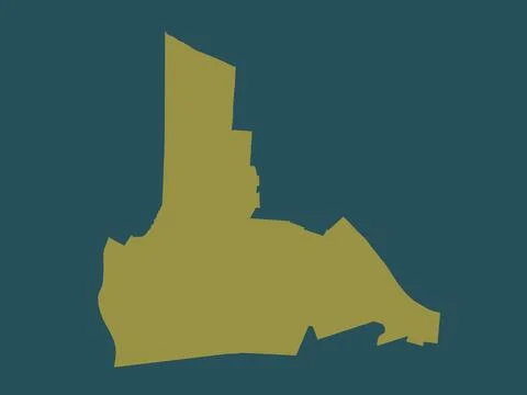 Wanica, Suriname. Solid color shape Illustrazione stock