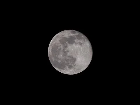 Waning Wolf Moon Stock Photos