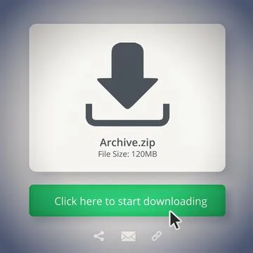 Want it Download it. Computer generated image of an internet file download - ALL Stock Illustration