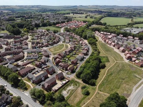 Wantage viewed from above Stock Photos