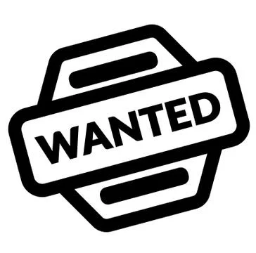 Wanted black stamp Stock Illustration