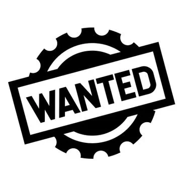 Wanted black stamp Stock Illustration