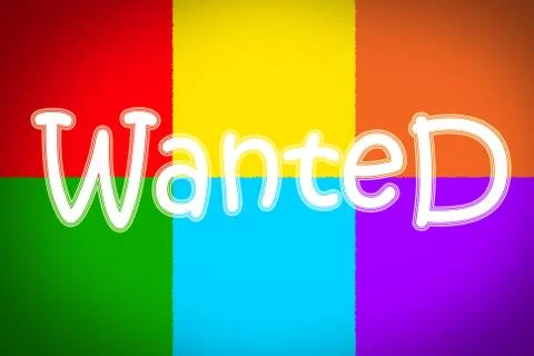 Wanted concept Illustrazione stock