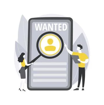 Wanted employees abstract concept vector illustration. イラスト素材