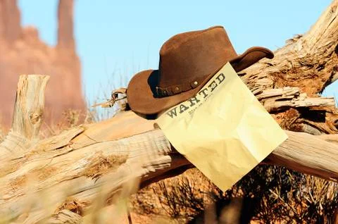 Wanted far west Foto stock