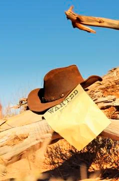 Wanted far west Stock Photos