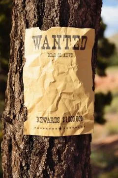 Wanted far west Stock Photos