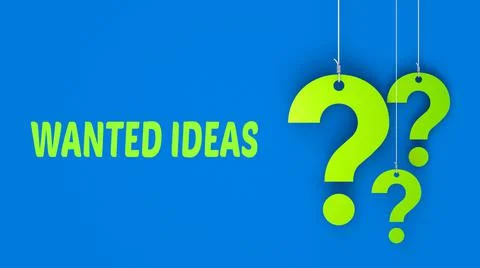 WANTED IDEAS Stock Illustration