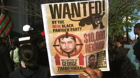 WANTED POSTER by Black Panthers Stock Footage 10850607