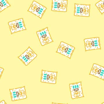 Wanted poster crime vector seamless pattern Stockillustratie
