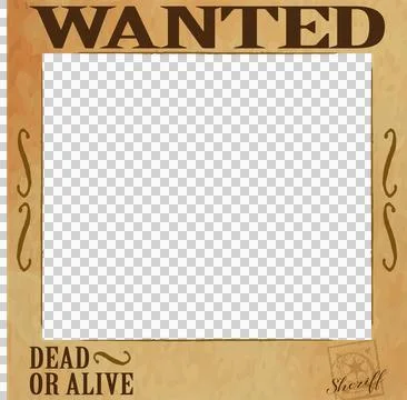 Wanted poster is featuring flat design with blank portrait, sheriff badge on イラスト素材