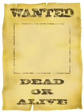 Wanted poster Stock Illustration