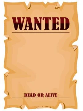 Wanted Poster Stock Illustration