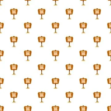 Wanted poster repeating pattern for wild west concept Stock Illustration