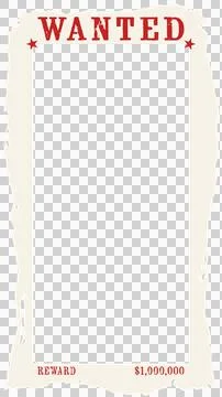 Wanted poster is showing torn-edged weathered parchment in flat vector on Ilustração Stock