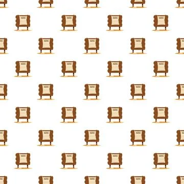 Wanted posters with western theme creating seamless pattern Stock Illustration