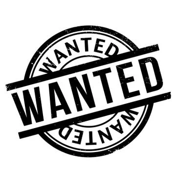 Wanted rubber stamp Stock Illustration