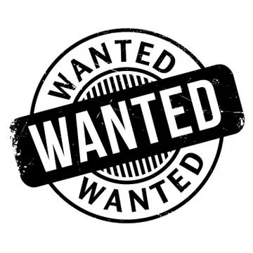 Wanted rubber stamp Stock Illustration