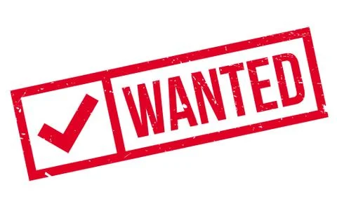 Wanted rubber stamp Stock Illustration