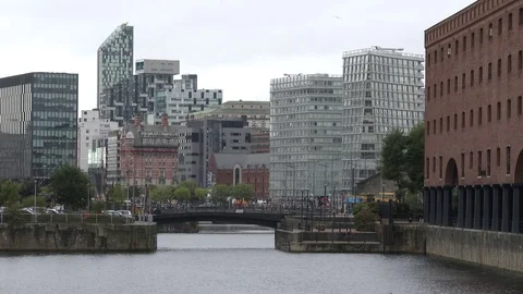 Wapping City Dock Stock Footage 79733954