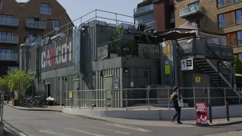 Wapping Wharf CARGO in Bristol Stock Footage 309770821