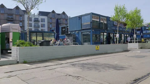 Wapping Wharf CARGO in Bristol Video stock 309771444