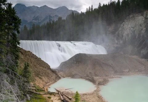 Wapta Falls, Yoho National Park, British Columbia, Canada Foto stock