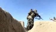 War In Afghanistan - U.s. Marines In Fire Fight With Taliban Stock Footage